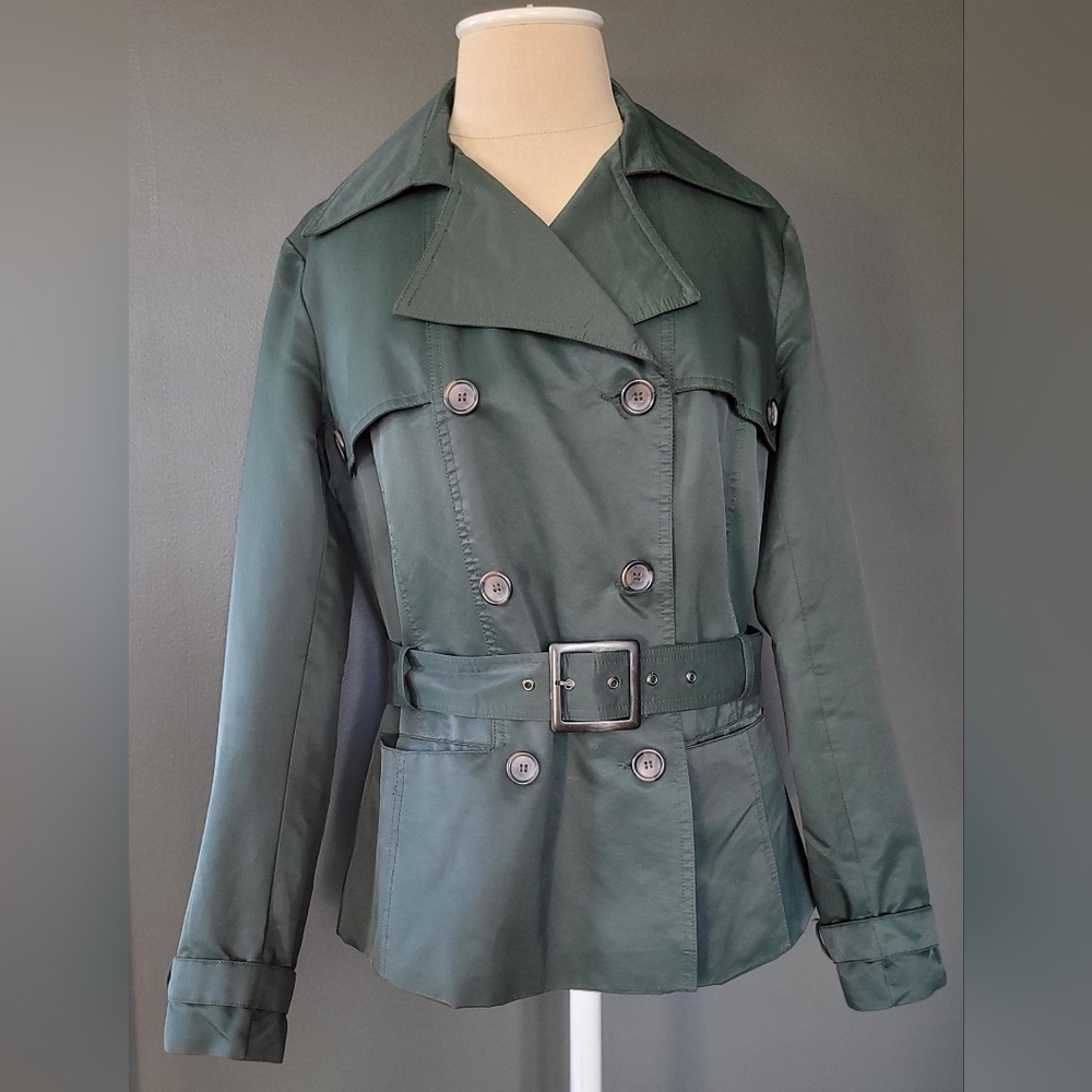 Zara Basic Belted Jacket. Size: L - image 1